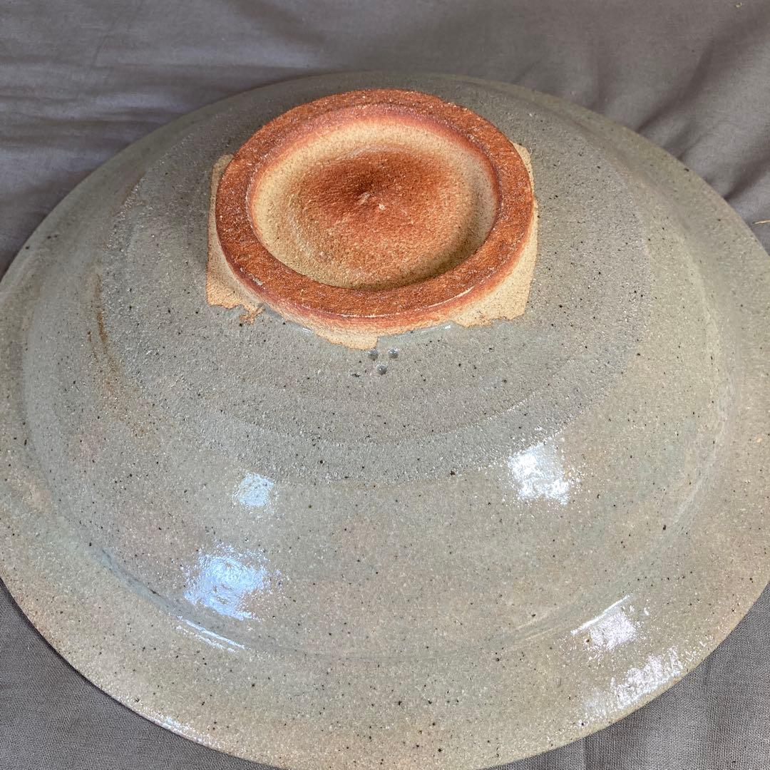 【太郎右衛門】唐津焼の伝統　芸術院会員　十三代中里太郎右衛門作　絵唐津草文　大皿