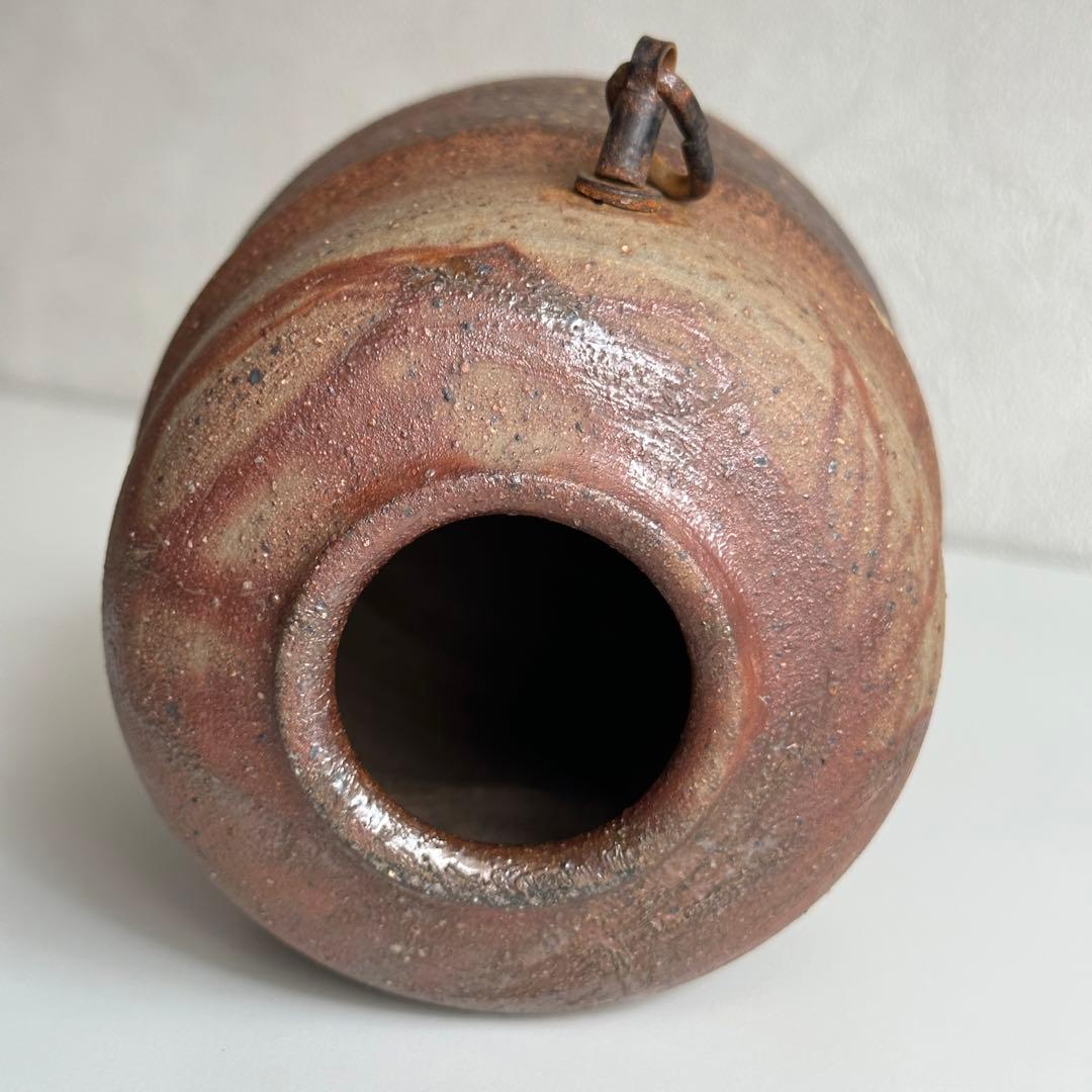 浦上善次 備前 緋襷 掛花入 合わせ箱