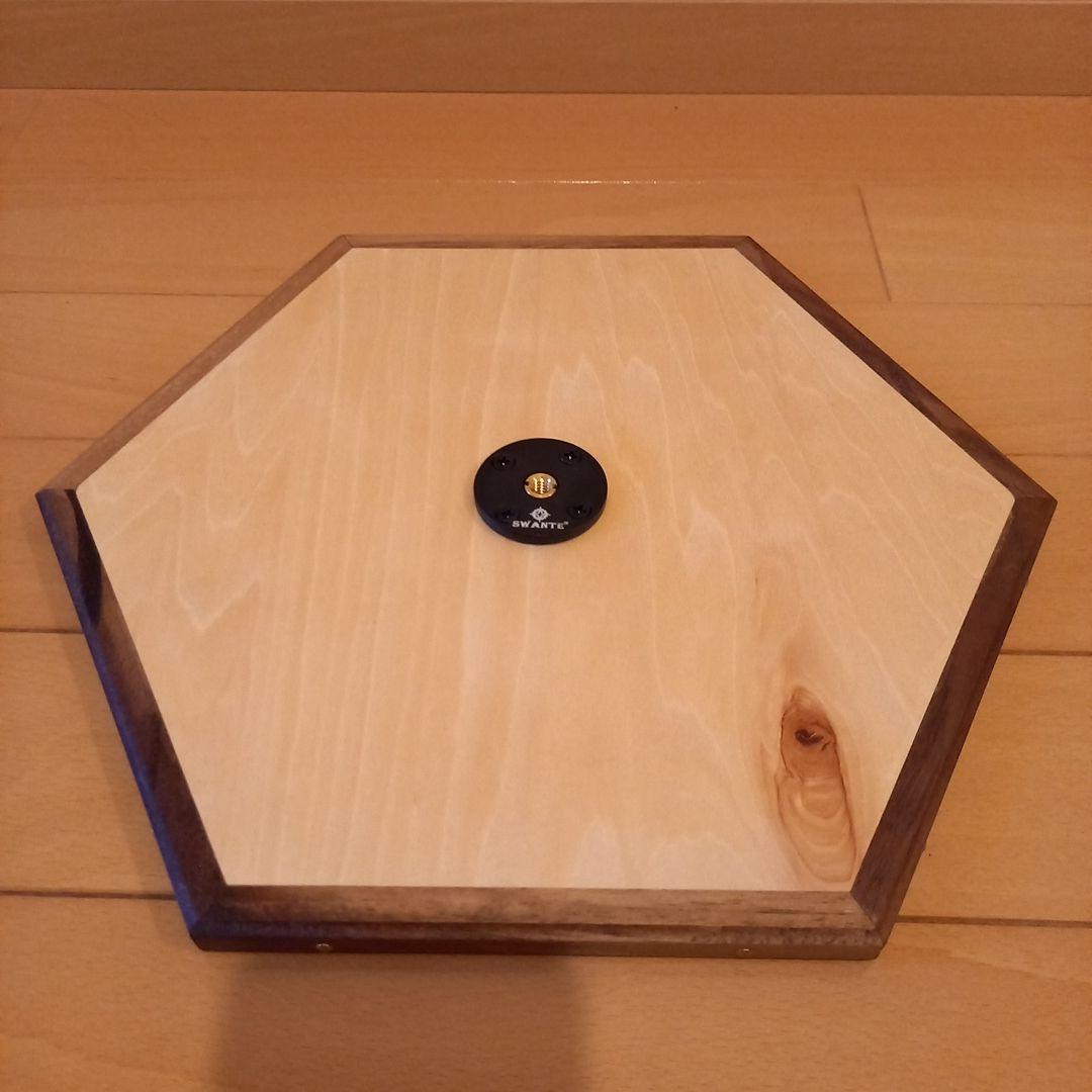 三脚テーブル天板　天然無垢　花梨×ウォルナット②