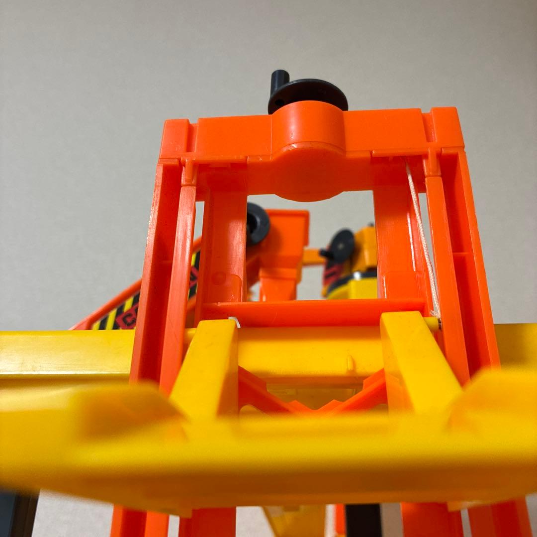 トミカ　建設　けんせつごっこ　工事現場　クレーン　1990年代　TOMY