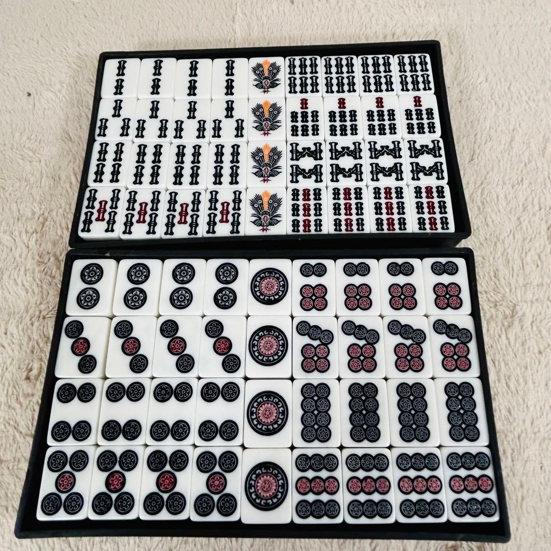 天和　落ちない牌　麻雀牌　最高級　キャメル　昭和レトロ　森工業