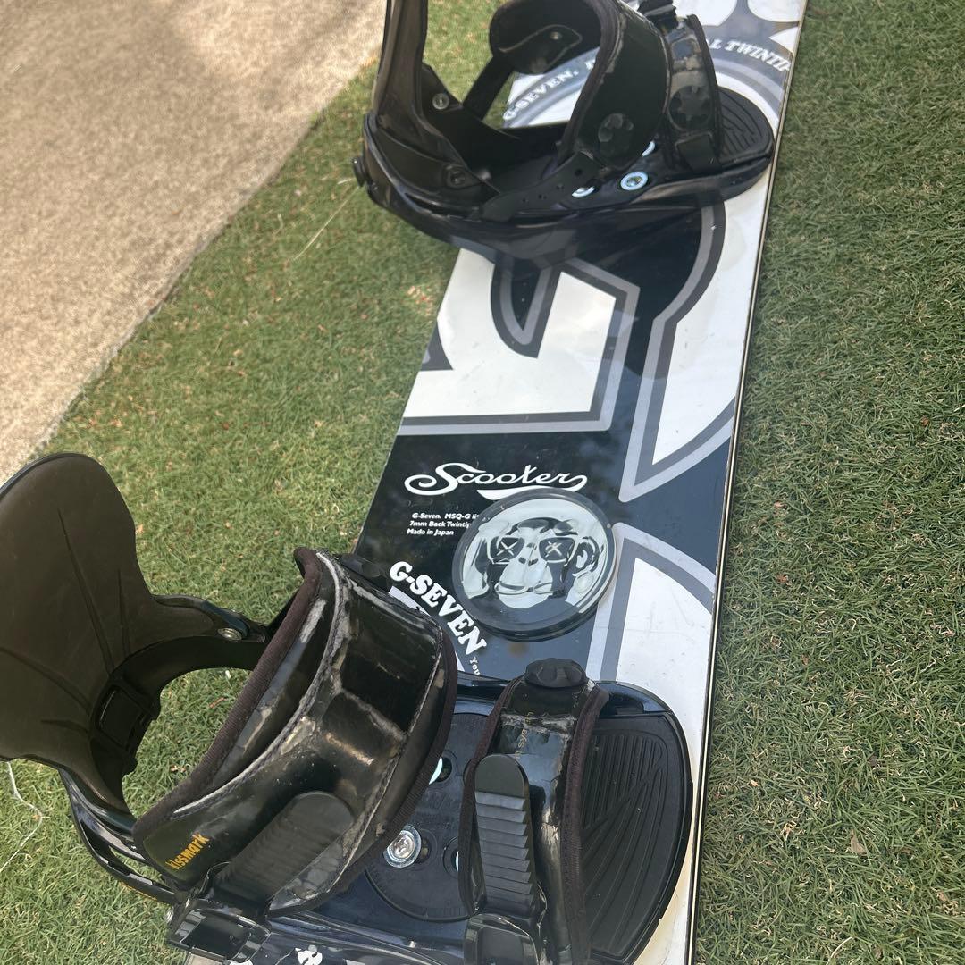 SCOOTER　名作G7　良質国産スノーボードセットOGASAKA製　バイン付