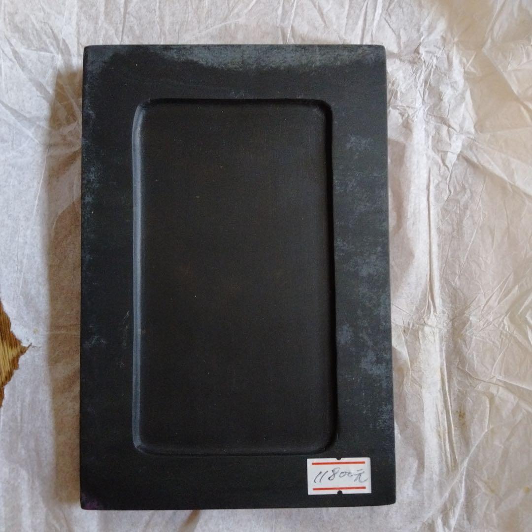 旧蔵した貴重中国骨董【歙州龍尾金星古硯】細工精密龍雲彫刻最高級漆塗り漆器硯箱付き