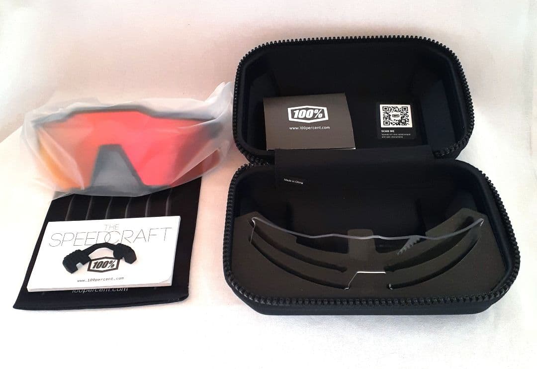 中古 100% SPEEDCRAFT ブラック ワンハンドレッド サングラス