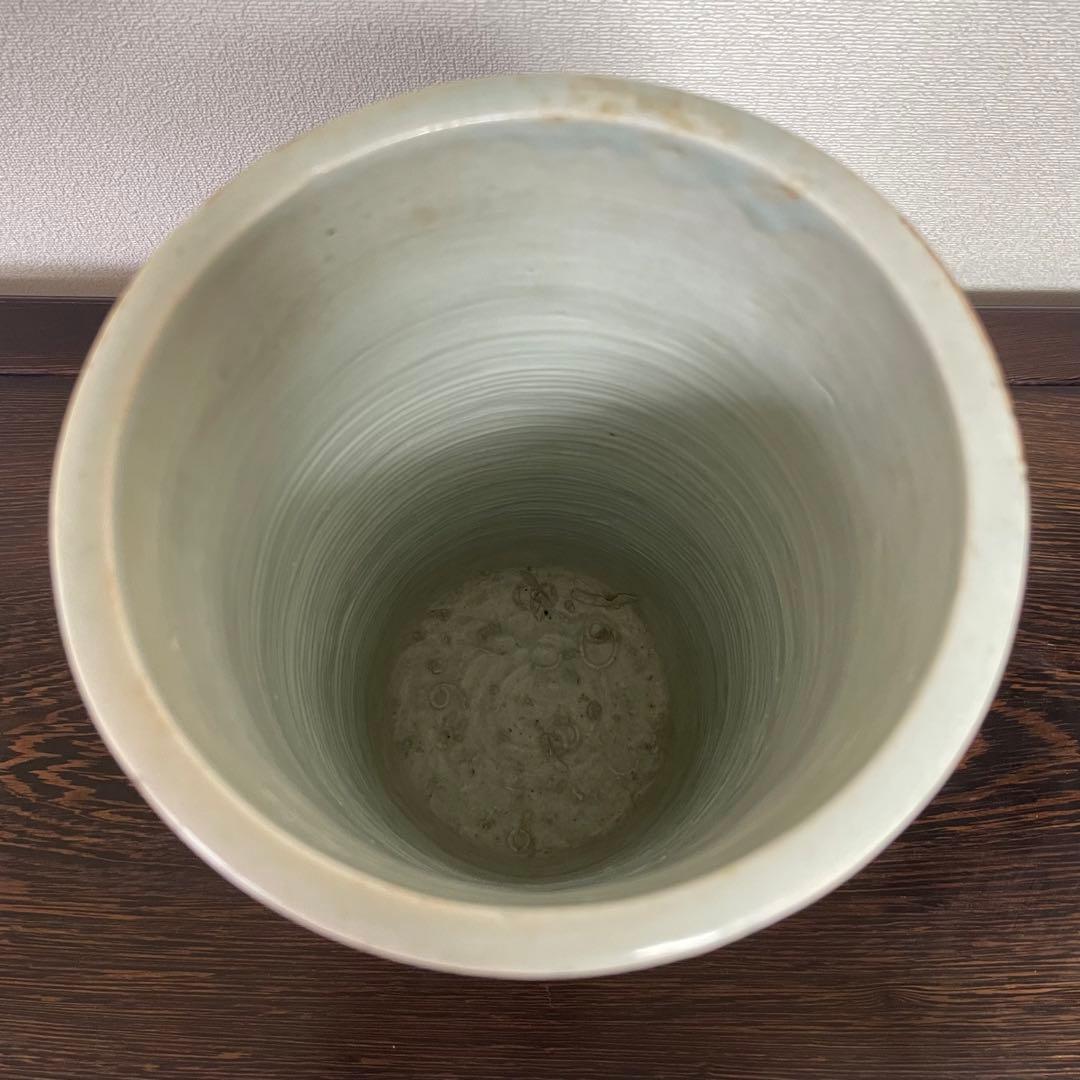 薩摩焼 平佐 ト 染付 花生 花入 花器 花瓶