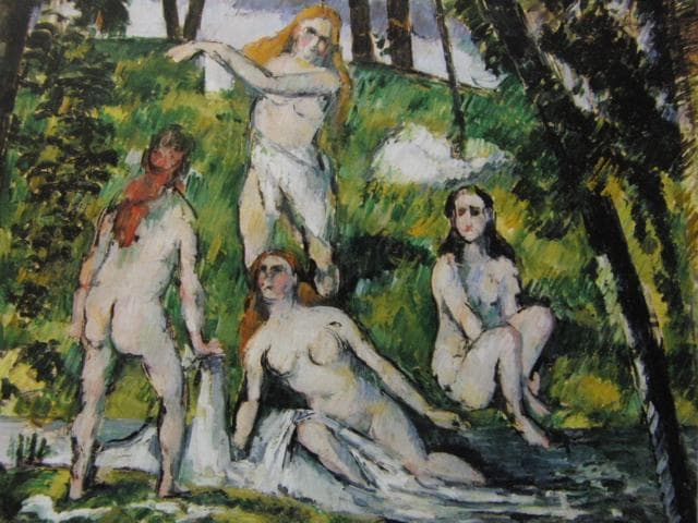 ポール・セザンヌ 【４人の水浴の女たち】 高級画集画、状態良好