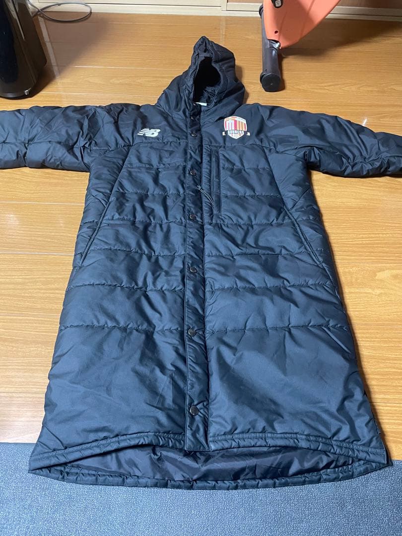 New Balance Gunners ベンチコート ブラック　サッカー　女子