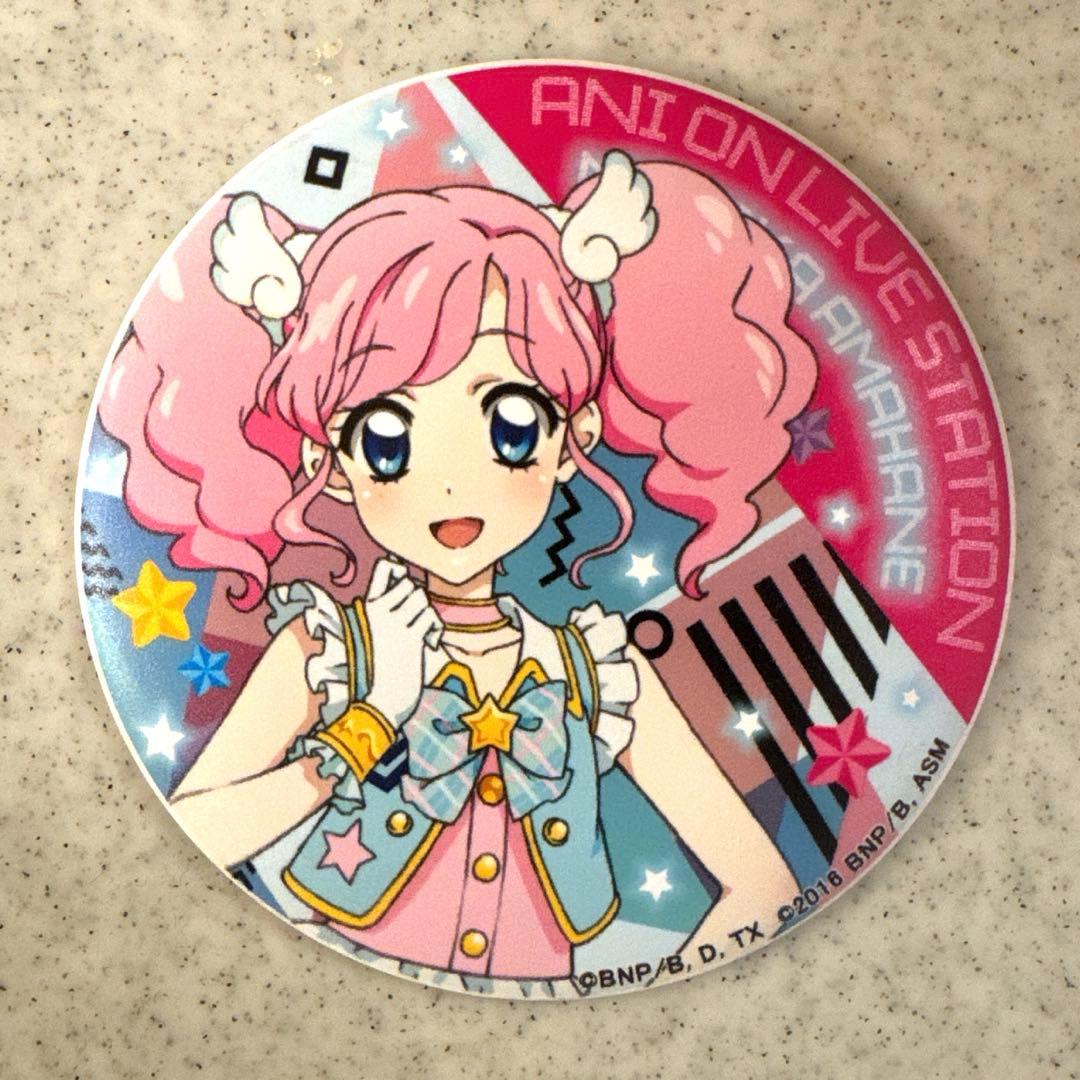 未使用美品　アイカツ　天羽まどか マグ缶バッジ　アニオン　アニon 限定品