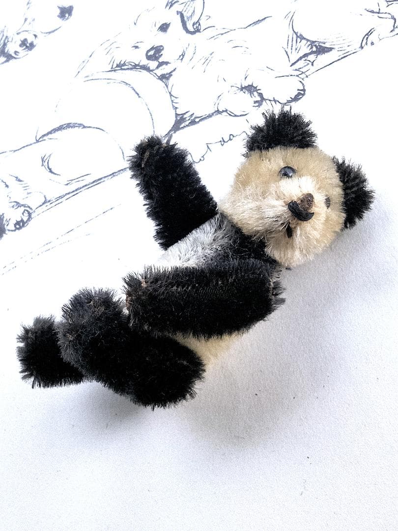 きっとあの子のお友達　ドイツ　こぐま　シュコー　パンダ　 アンティーク　９ｃｍ