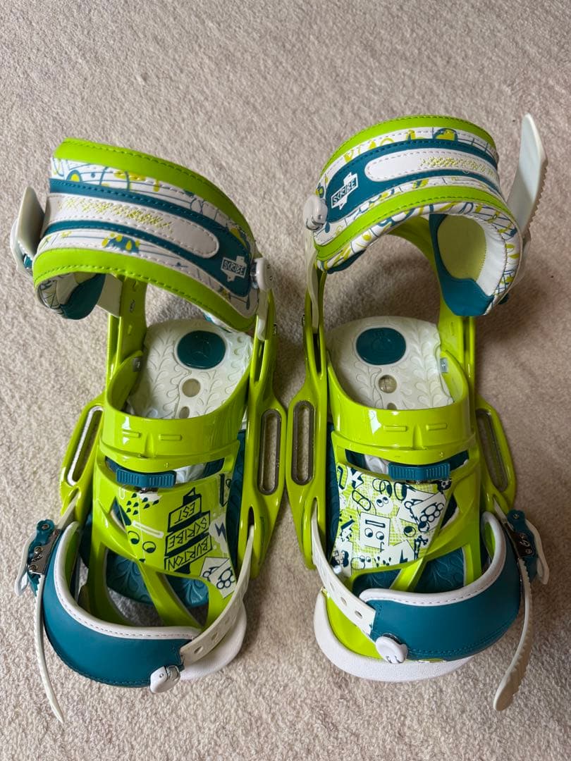 BURTON LGS スノーボードビンディング　S グリーン/ブルー 箱付き