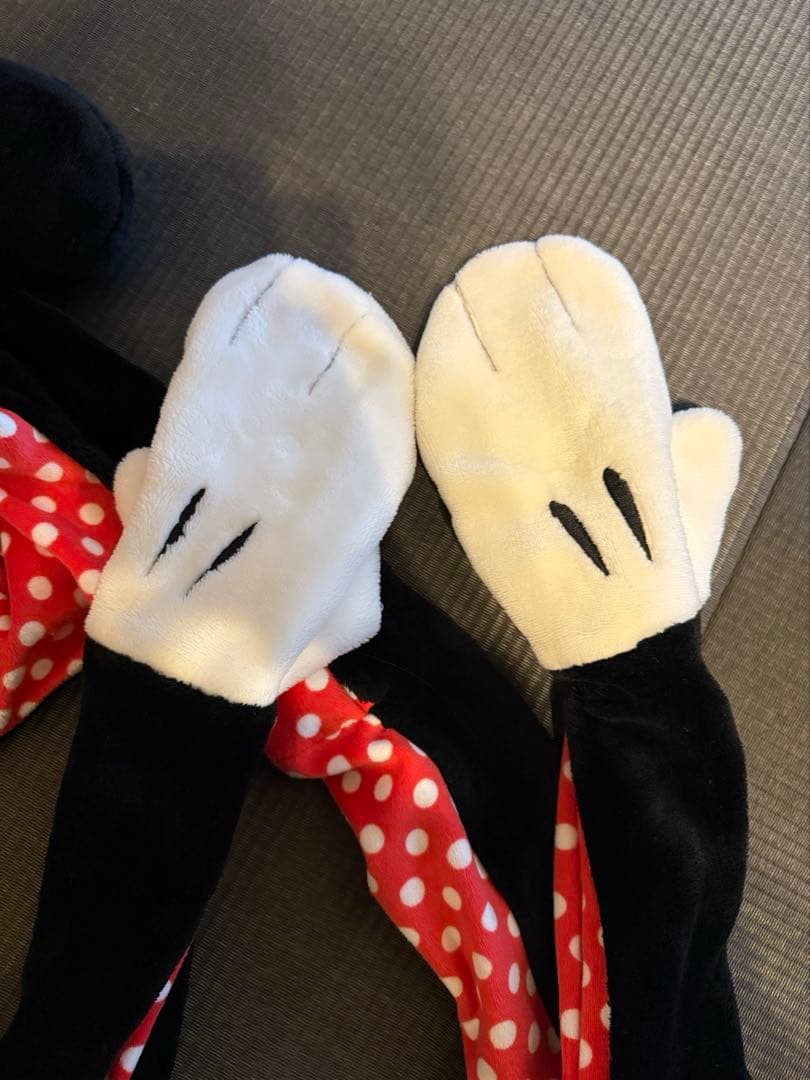 【お得】ミニーファンキャップマフラー、ポップコーンケース　セット