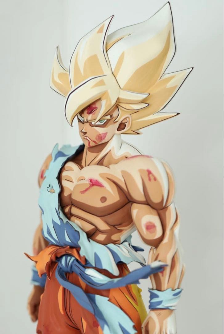 ドラゴンボールSMSP サイズ 伝説の超サイヤ人 孫悟空 リペイント 二次元彩色