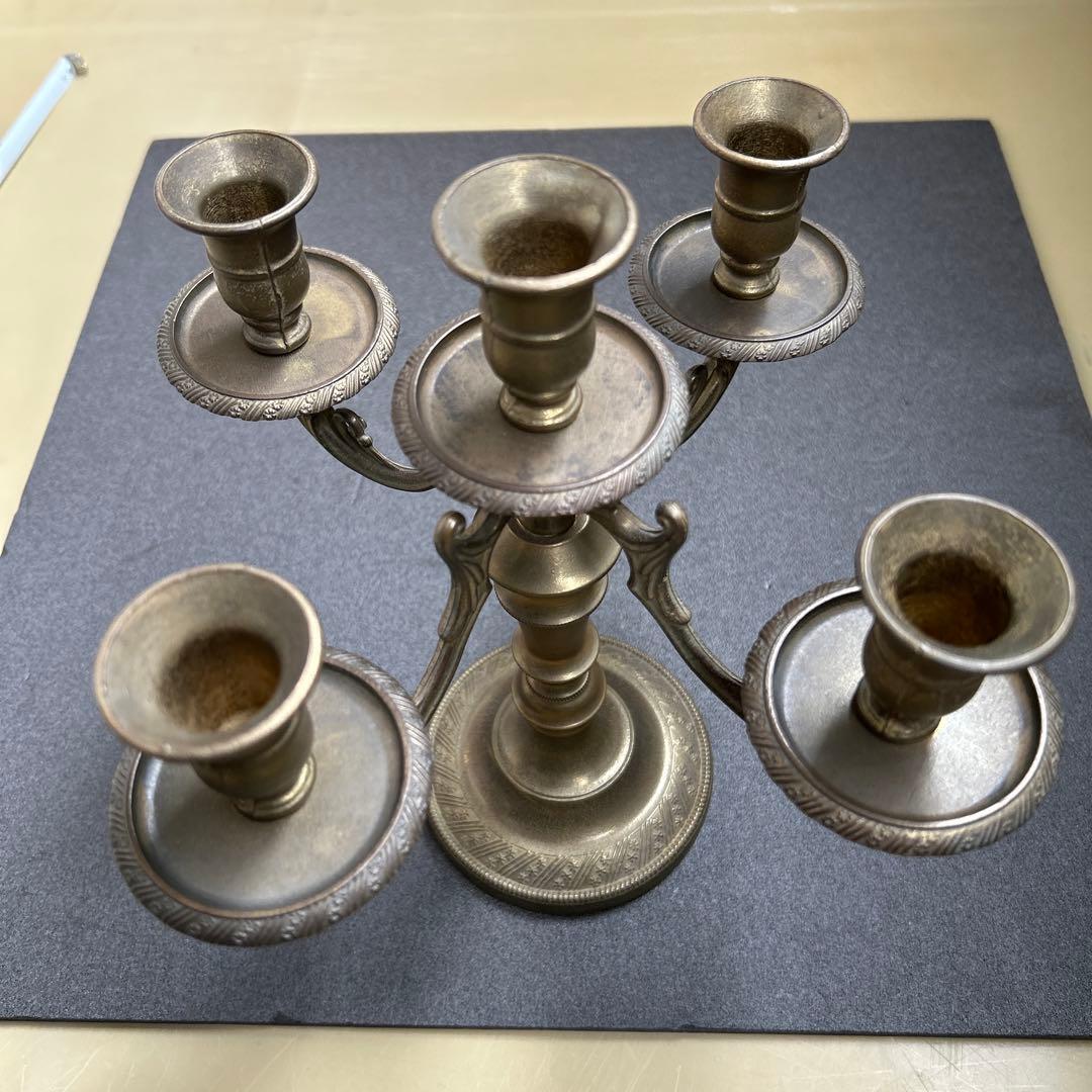 燭台　アンティーク　キャンドルスタンド　未使用