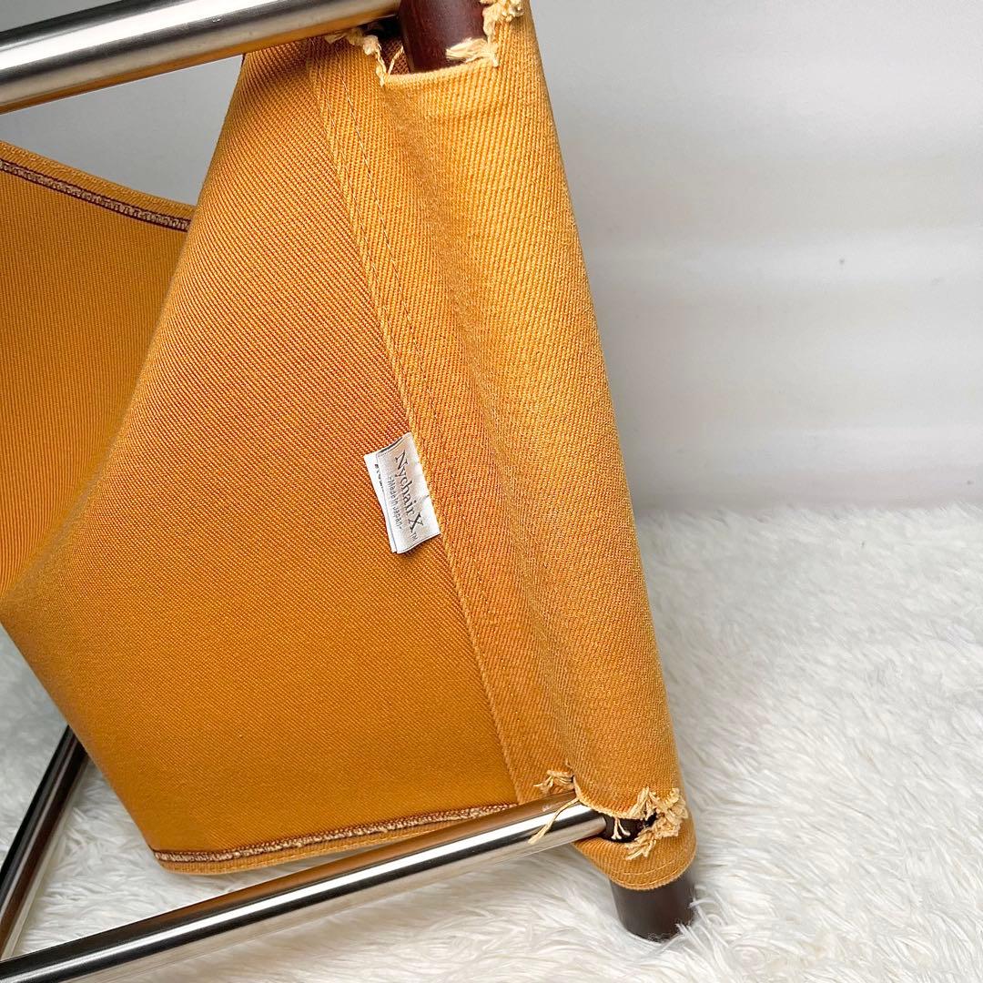 NychairX ニーチェアエックスオットマン付き オレンジ×ダークブラウン