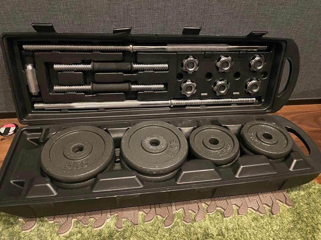 40kg キャストアイアン ダンベルセット 美品 筋トレ