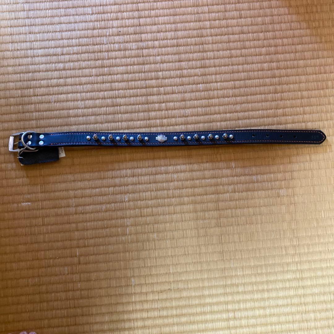 Harley-Davidson スタッズ付きレザー首輪　ハーレーダビットソン