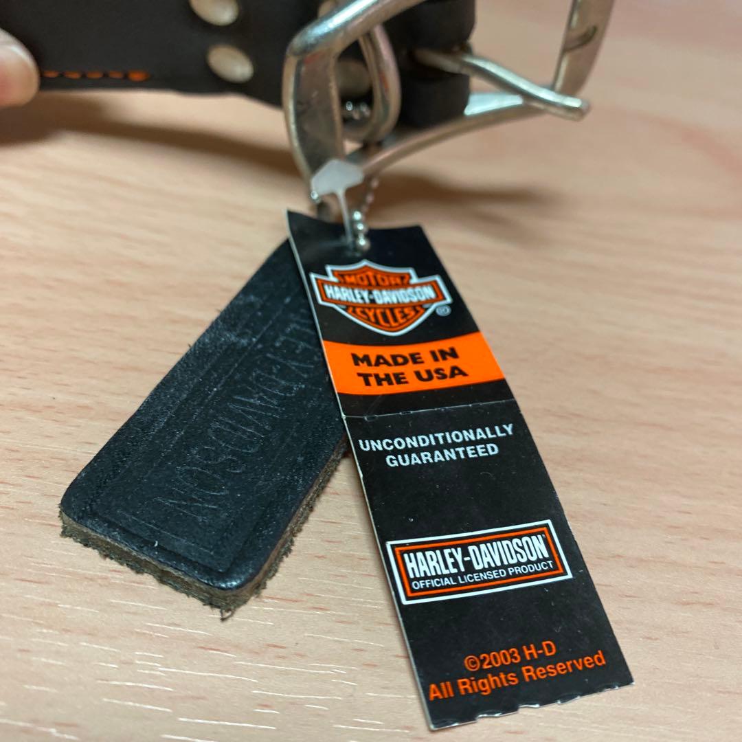 Harley-Davidson スタッズ付きレザー首輪　ハーレーダビットソン