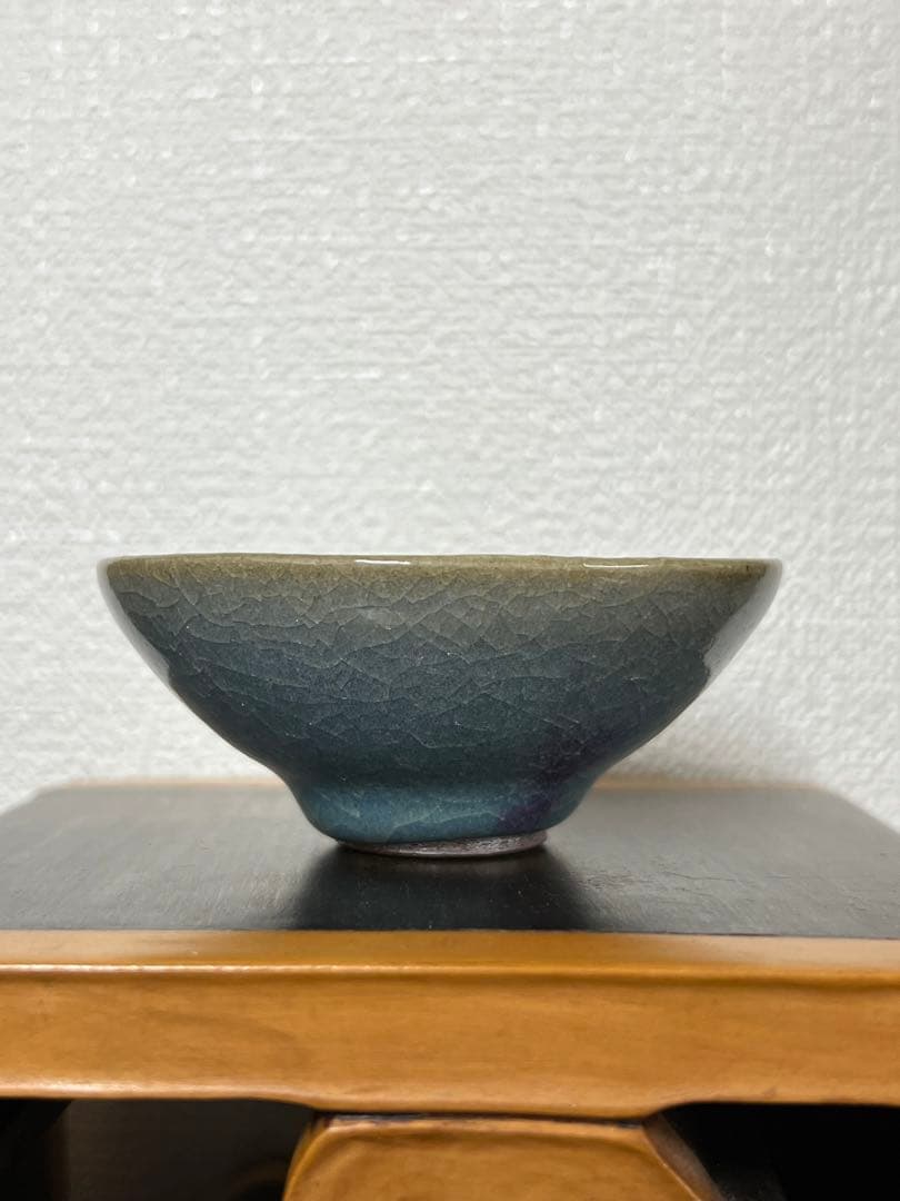 中国古美術　清時代鈞窯釉酒盃　XG2-69