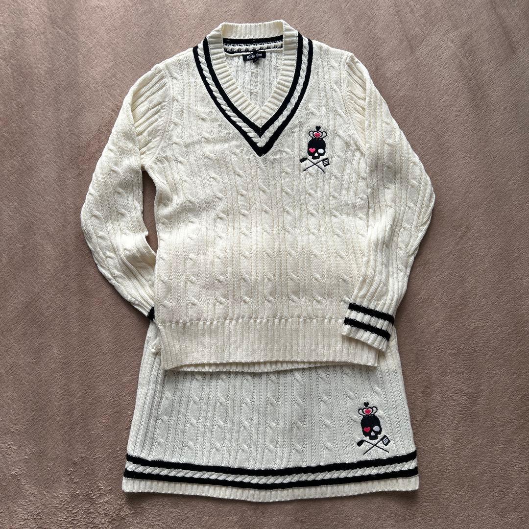 【Birdie hunt】バーディーハント　ケーブルニット 3点セット　L