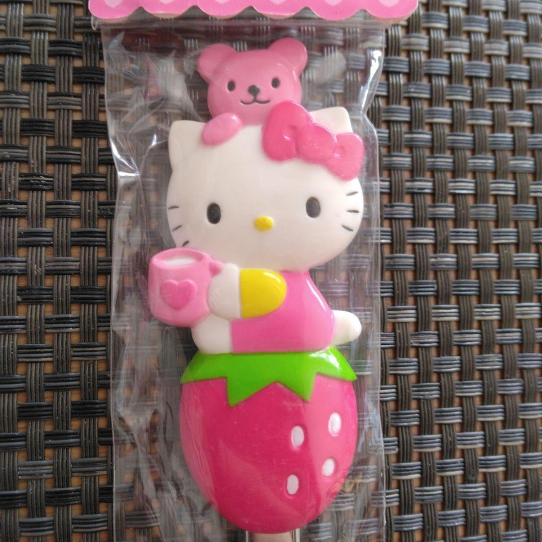 ハローキティ マスコットイチゴ型スプーン サンリオ2004年製