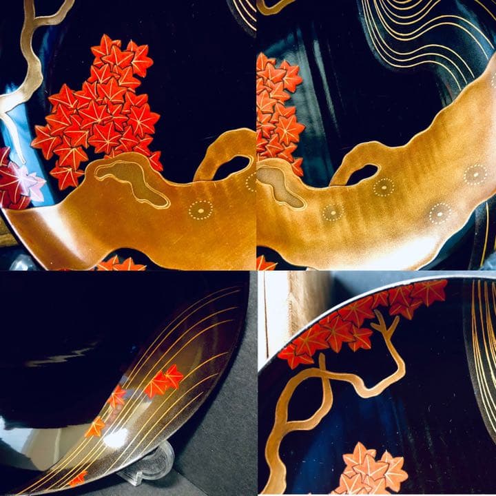 専用‼️ 江戸時期　龍田川蒔絵　8客　共箱つき