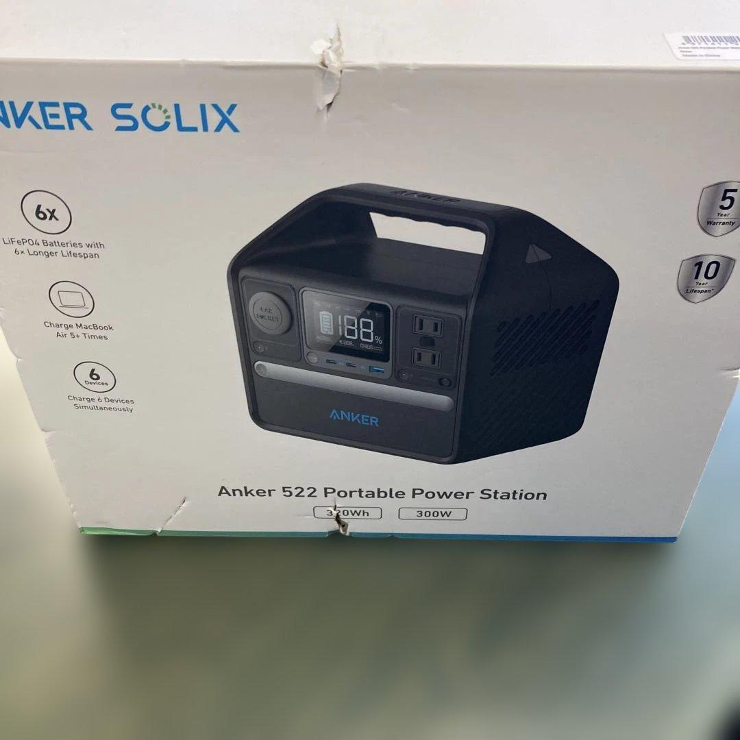 Anker ポータブル電源 522 A1721511　箱傷み