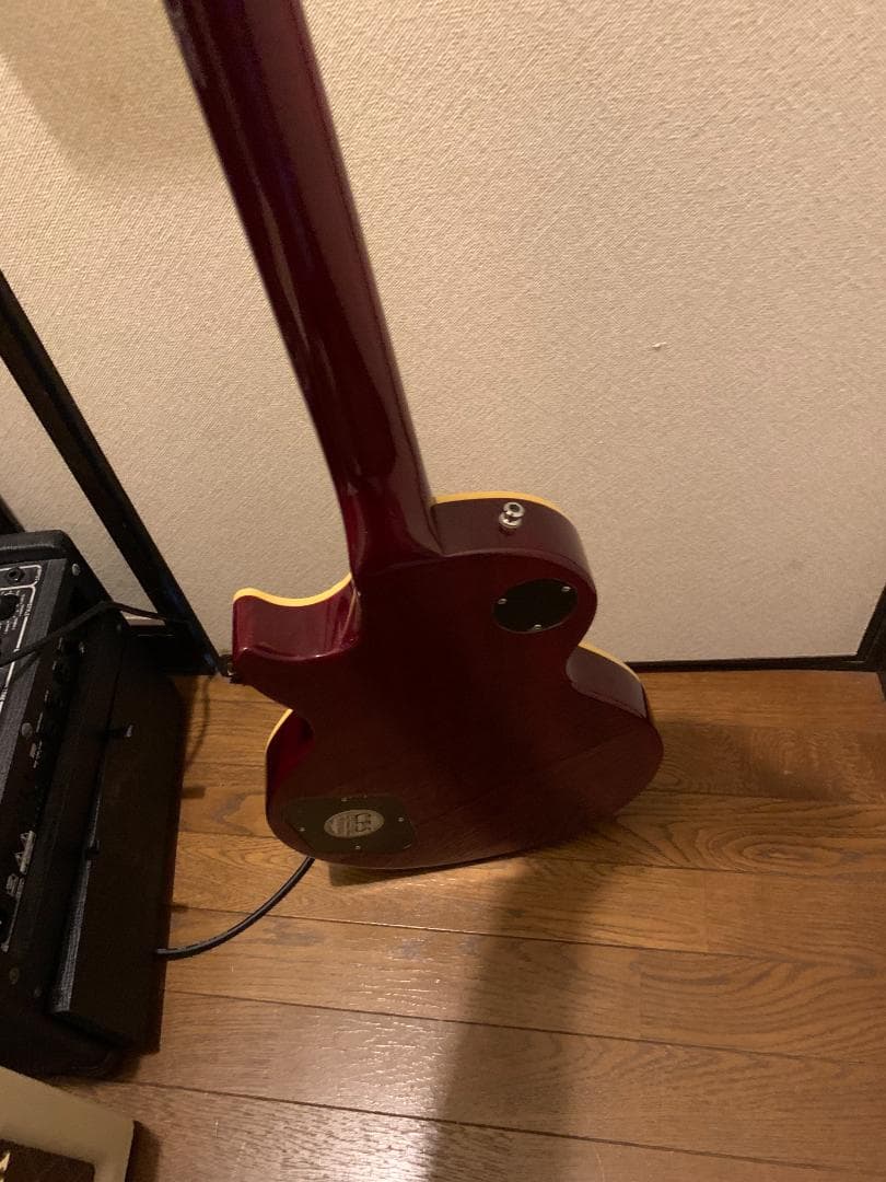 レスポールタイプ エレキギター サンバースト coolz　ジャック割れ　傷あり