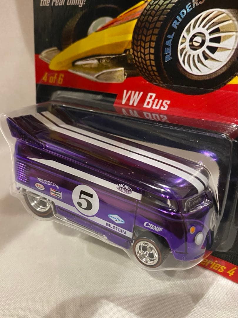 ミニカー Hot Wheels Real Riders VW Bus