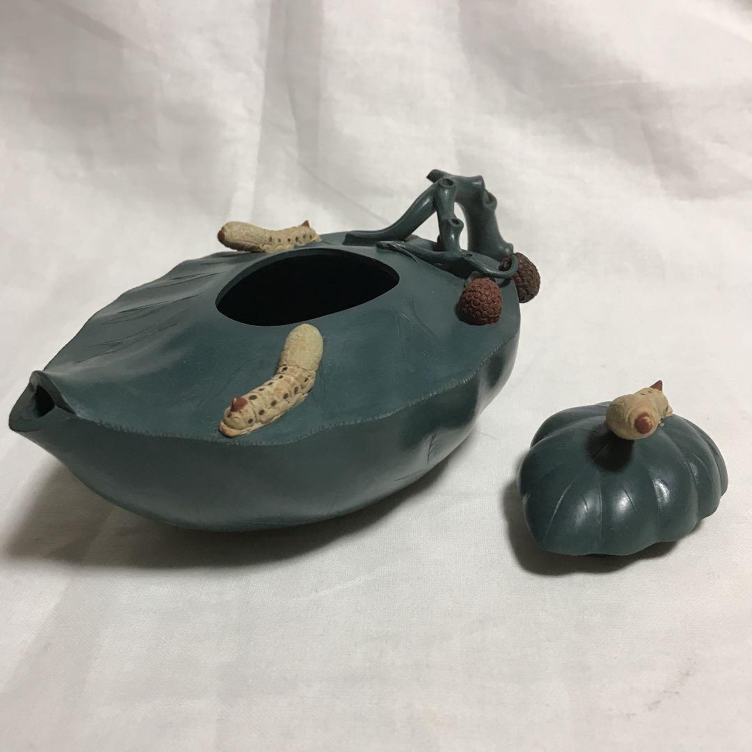 宜興：桑葉形緑泥急須