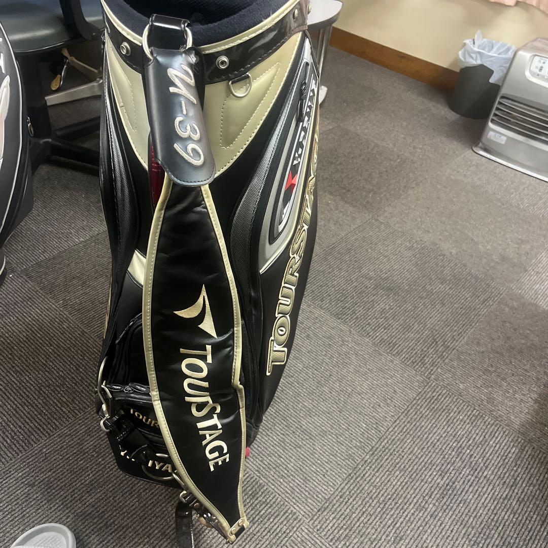 TourStage X107 キャディバッグ JALロゴ付き 宮里優作使用品