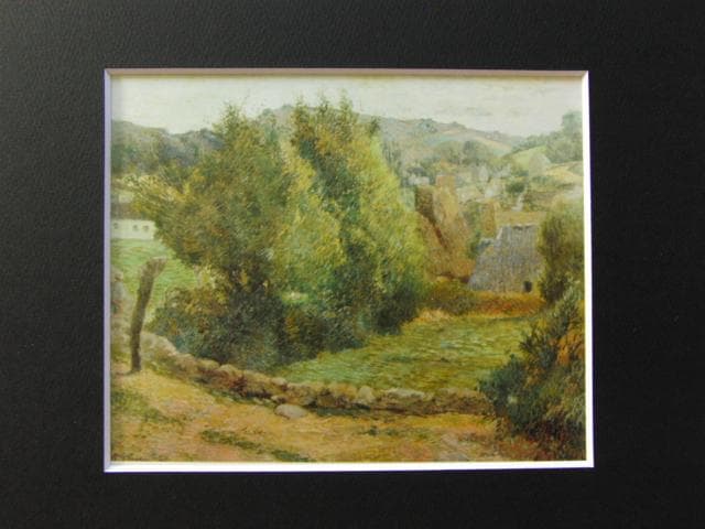 ポール・ゴーギャン、【ブルターニュ風景】、希少な画集画より