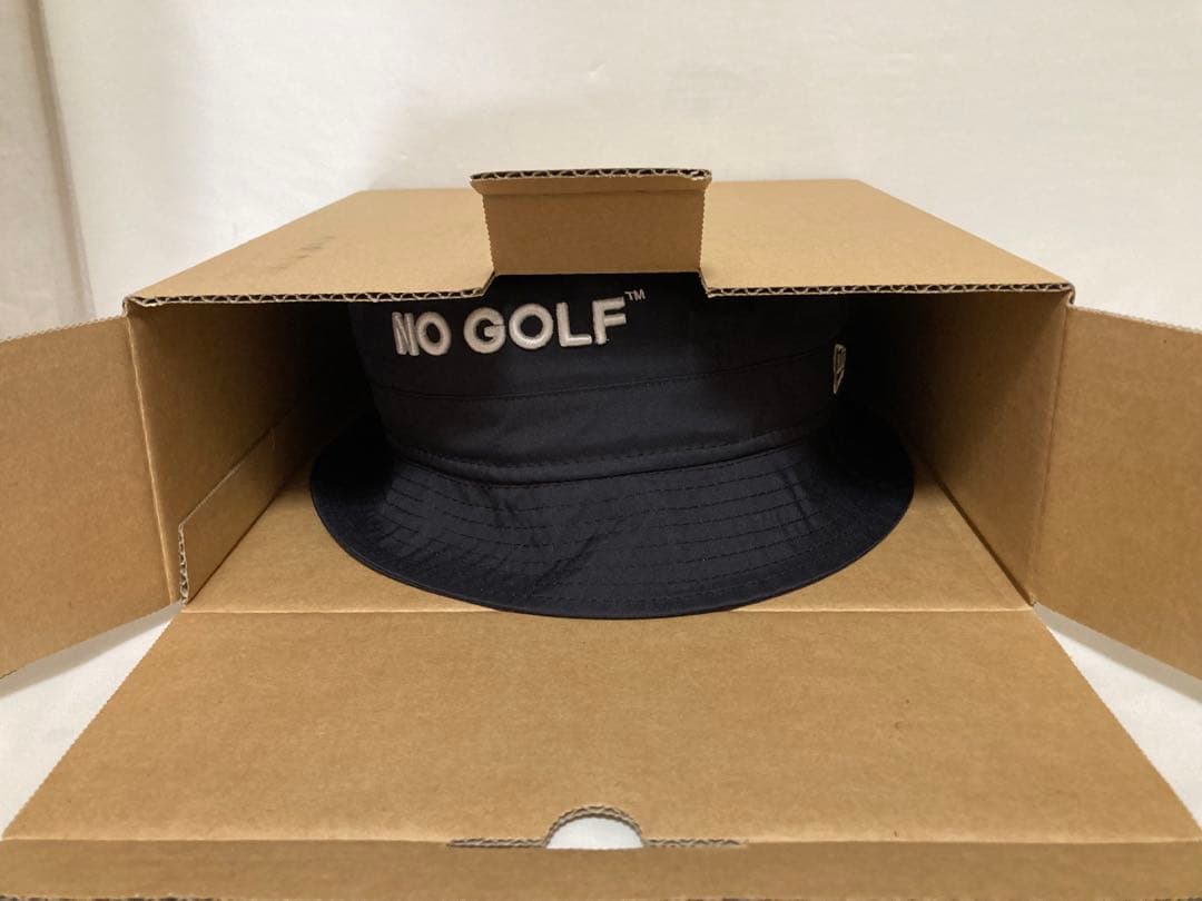 美品NO GOLF NO COFFEE CLUBHAUS バケットハットブラック
