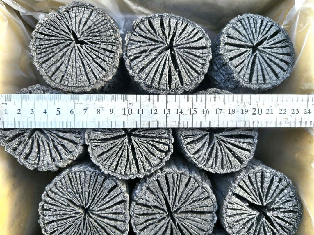 【愛媛産】クヌギ炉用　太め胴炭15本