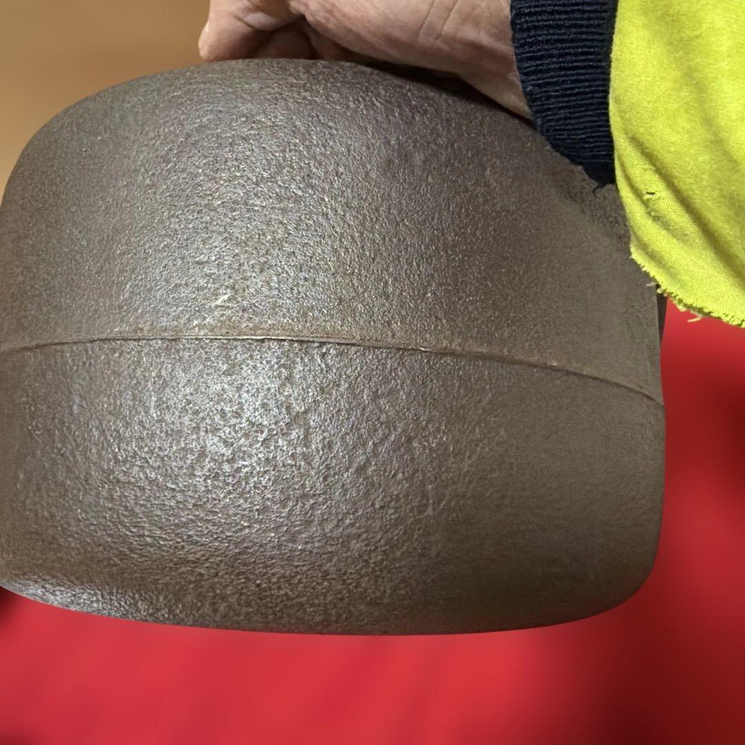 人間国宝 釜師 佐藤浄清 広口釜 在銘 共箱 茶道具