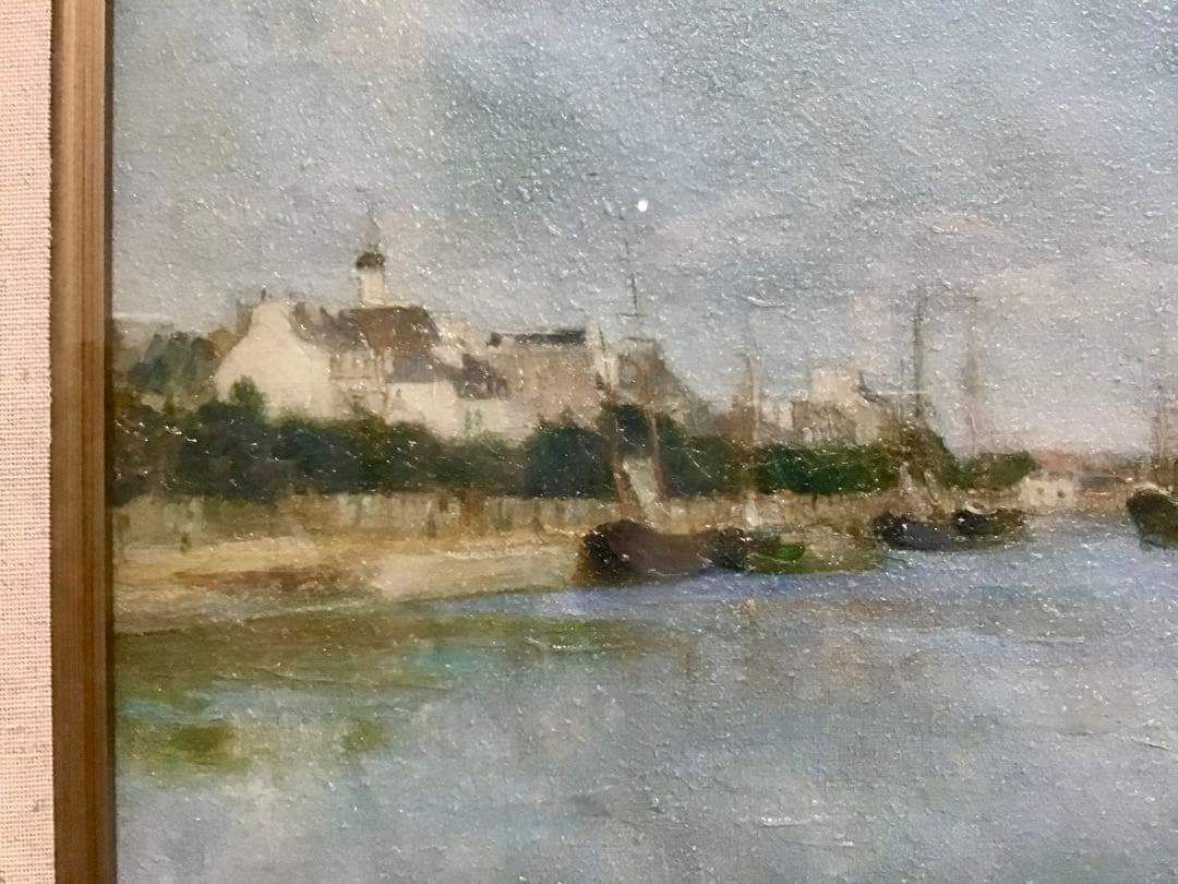 管55☆絵画☆ベルト・モリゾ☆ロリアンの港☆複製画