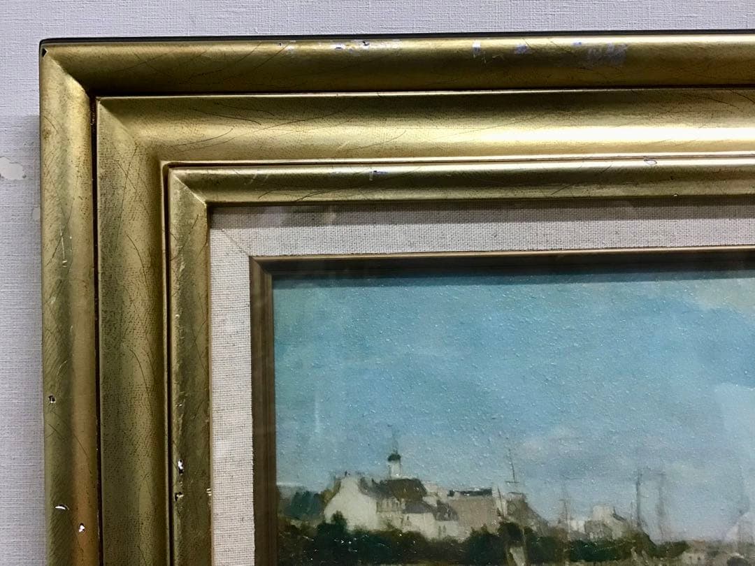 管55☆絵画☆ベルト・モリゾ☆ロリアンの港☆複製画