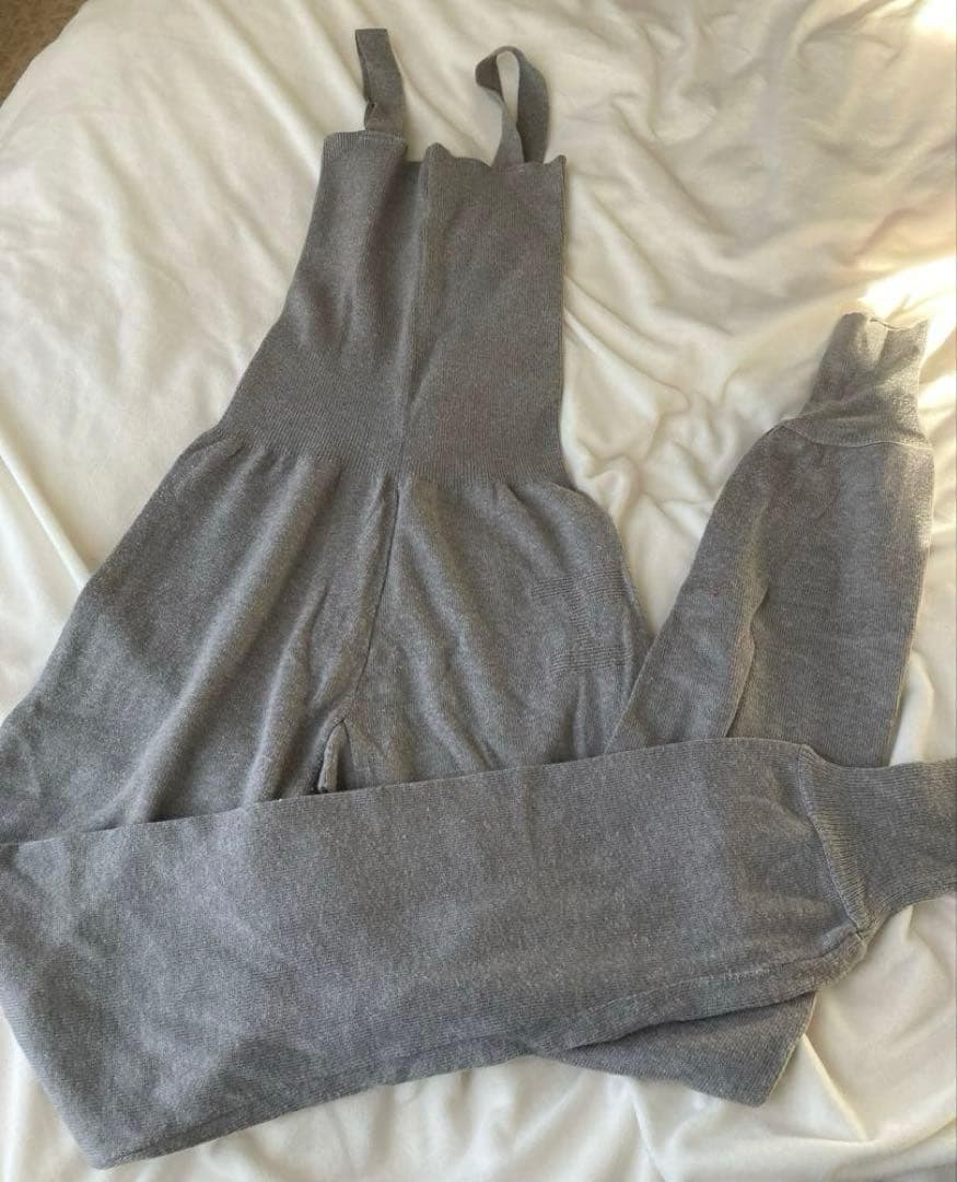 【12Y】美品 repetto オーバーオール ウォーミングアップウエア グレー