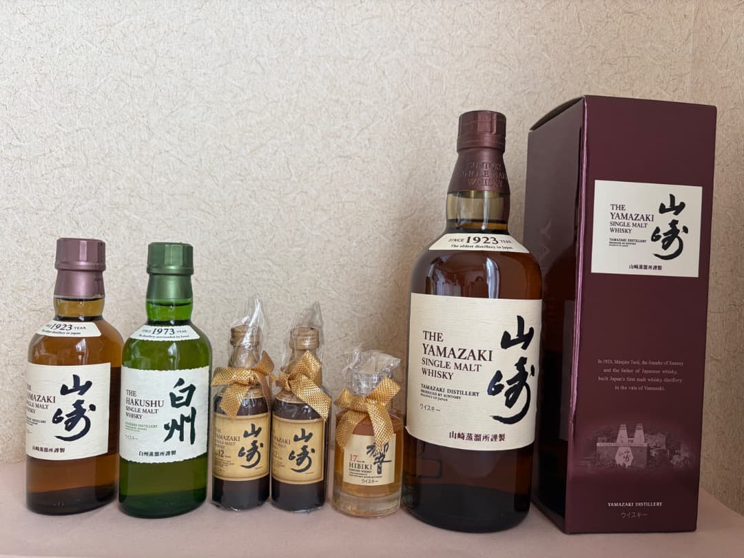 【未開栓】山崎700ml(箱付)・響17年ミニ ほか ウイスキー6点セット