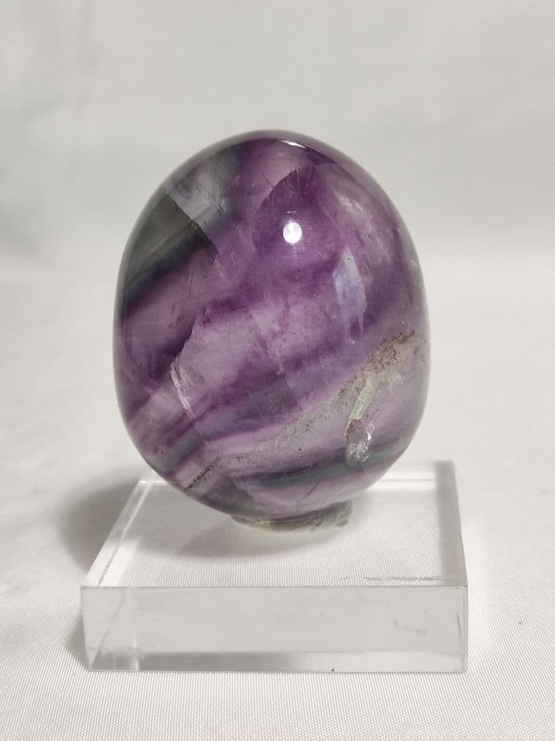 パワーストーン　天然石　エッグ型　フローライト　100g　No.389