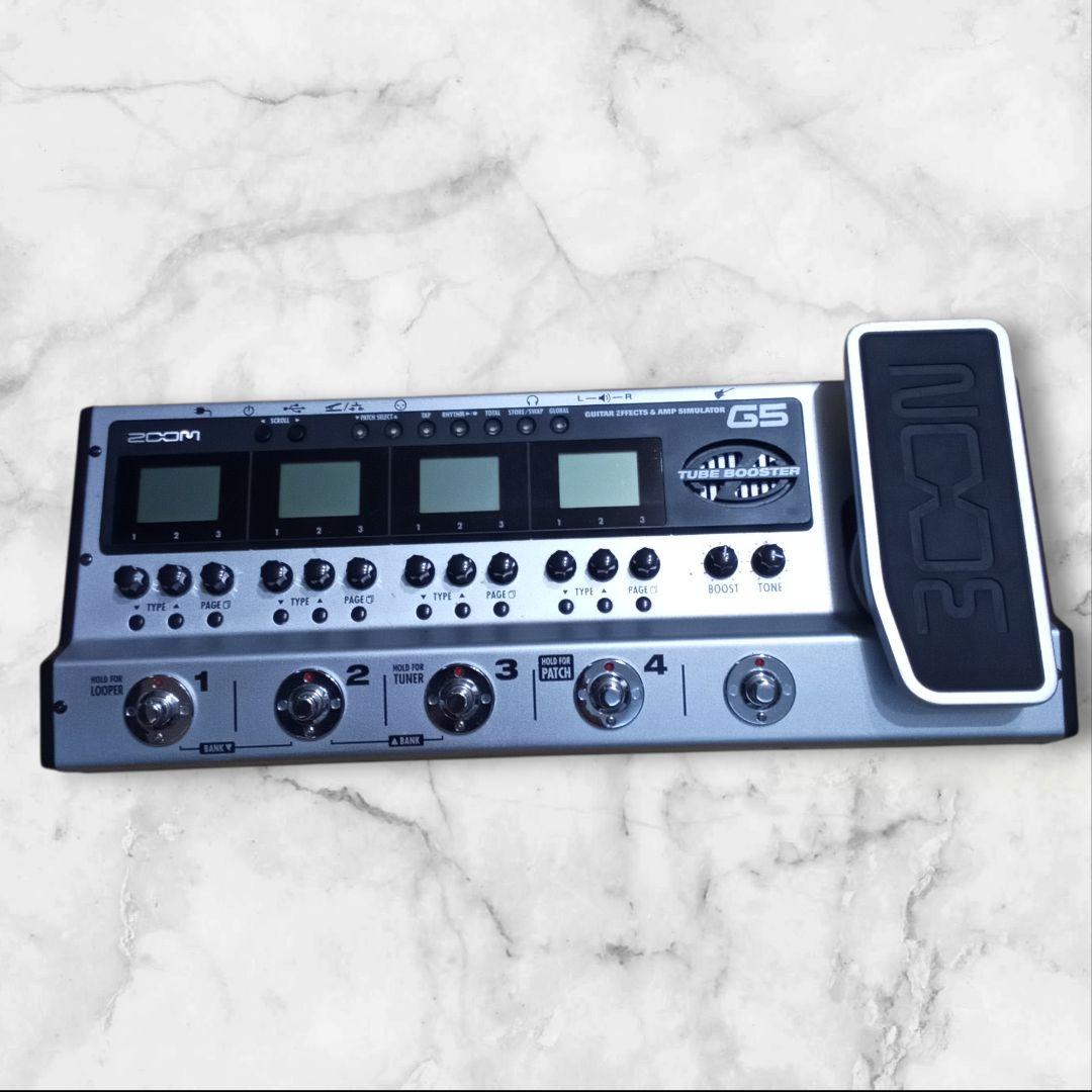 ZOOM G5 ギターエフェクター　マルチエフェクター　シルバー