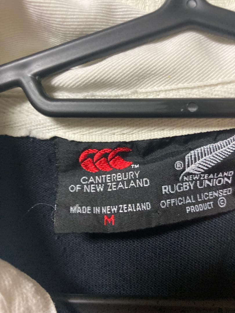 カンタベリー オールブラックス ラガーシャツ Mサイズ