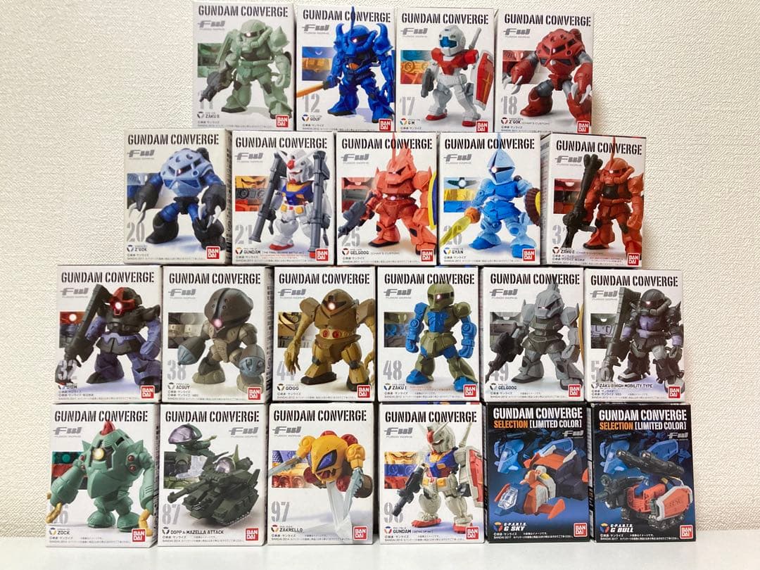 【新品 未開封】ガンダムコンバージ 旧弾 ファースト ガンダム 21体セット