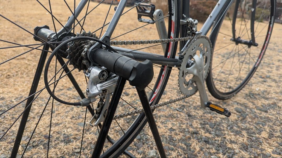 クロモリフレームロードバイク 2×7s 700×23c 塗装済宮城県 手渡し限定