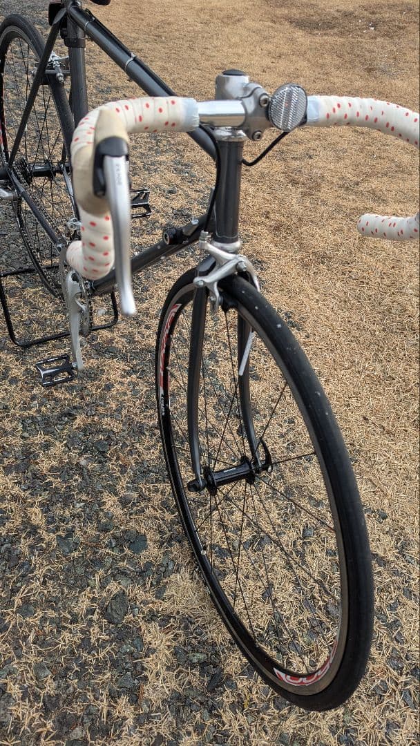 クロモリフレームロードバイク 2×7s 700×23c 塗装済宮城県 手渡し限定