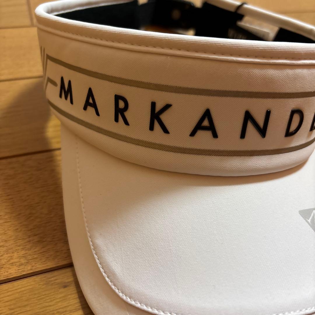 未使用☆MARK & LONA☆ホワイト☆バイザー☆ゴルフ