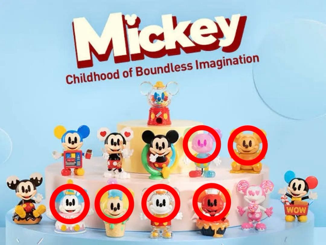 ポップマート ミッキー フィギュア 6種セット