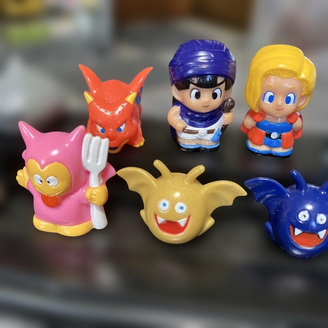 激レア】ドラゴンクエスト 天空の章 ソフビ 指人形 フィギュア セット 当時物