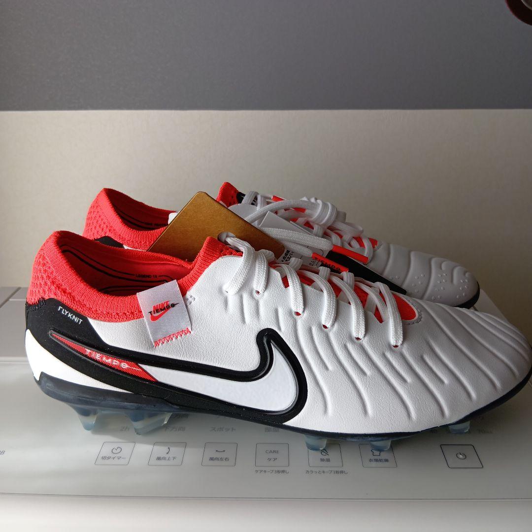 (新品)Nike Tiempo サッカーシューズ ホワイト/レッド