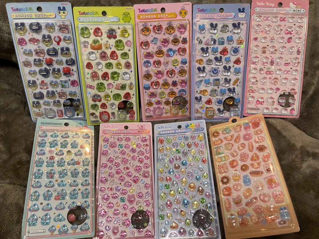 12枚　ボンボンドロップシール　正規品　たまごっち　キティ　しずくちゃん
