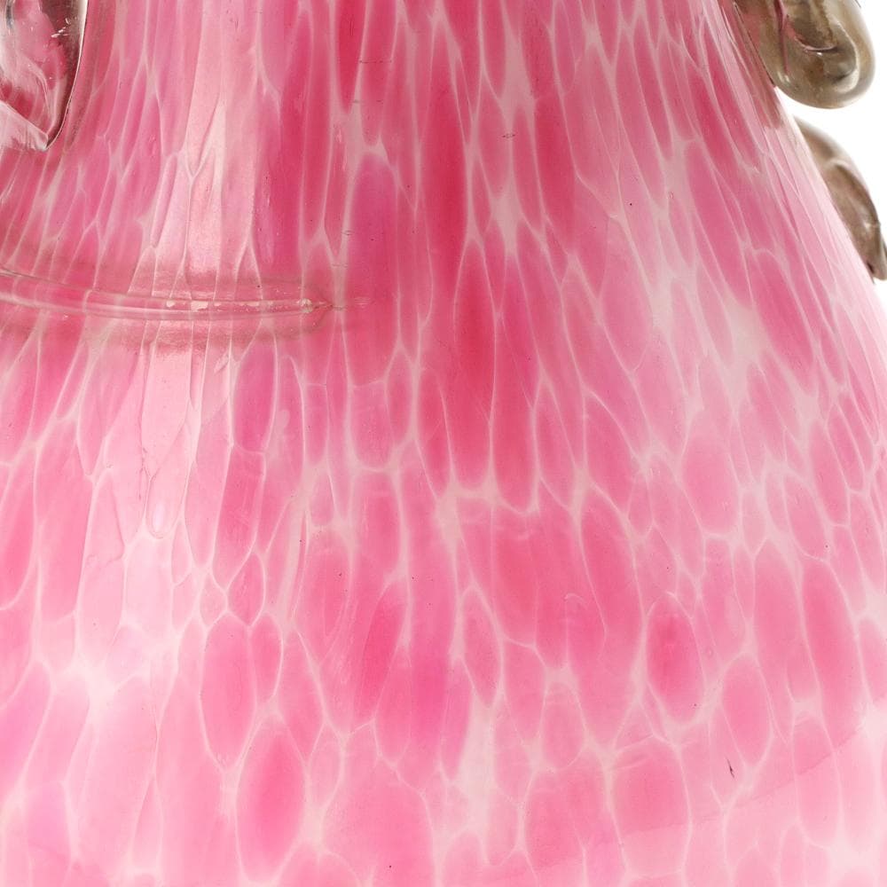 084C 大正 昭和 花瓶 吹きガラス フラワーベース アンティーク 高さ24㎝